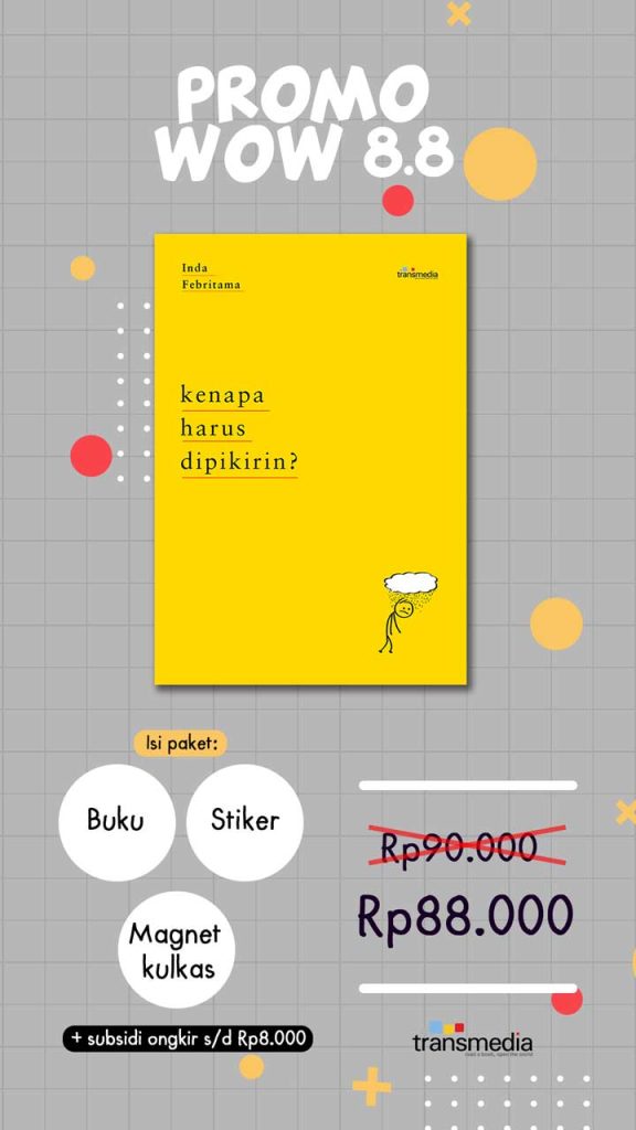 promo buku kenapa harus dipikirin